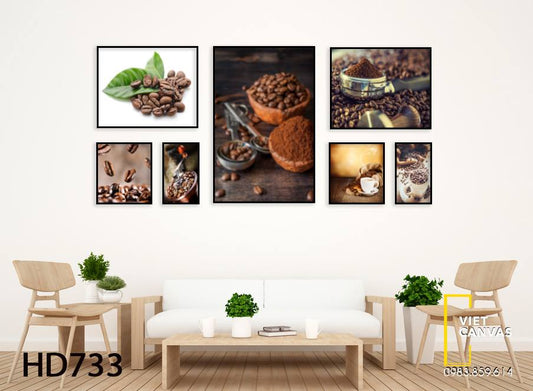 Bộ 7 Tranh Cà Phê - HD733