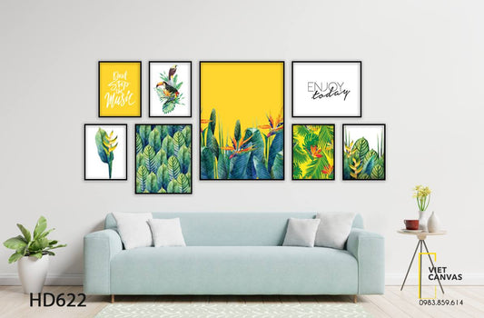 Bộ 8 Tranh Rừng Cây Và Quotes - HD622