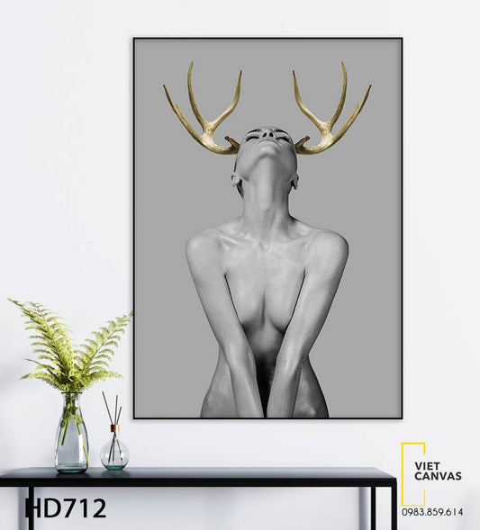 Tranh Cô Gái Cá Tính - HD712