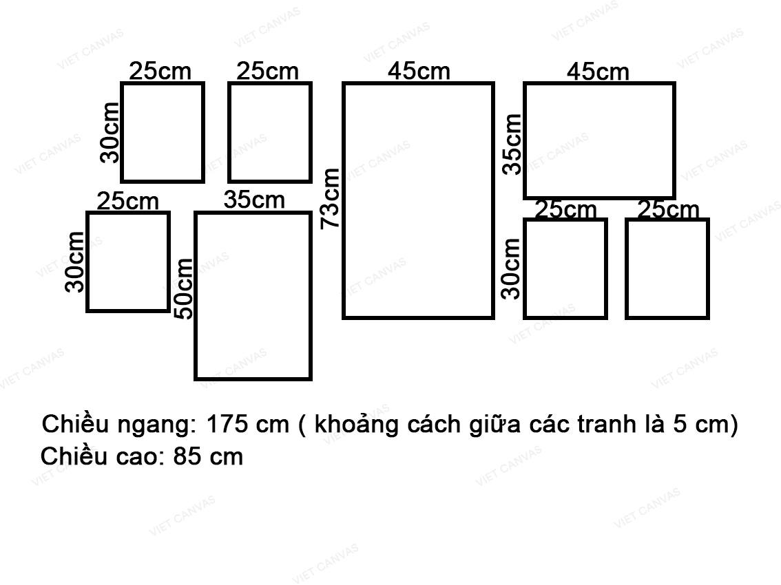 Bộ 8 Tranh Quotes Đơn Giản - VZ472