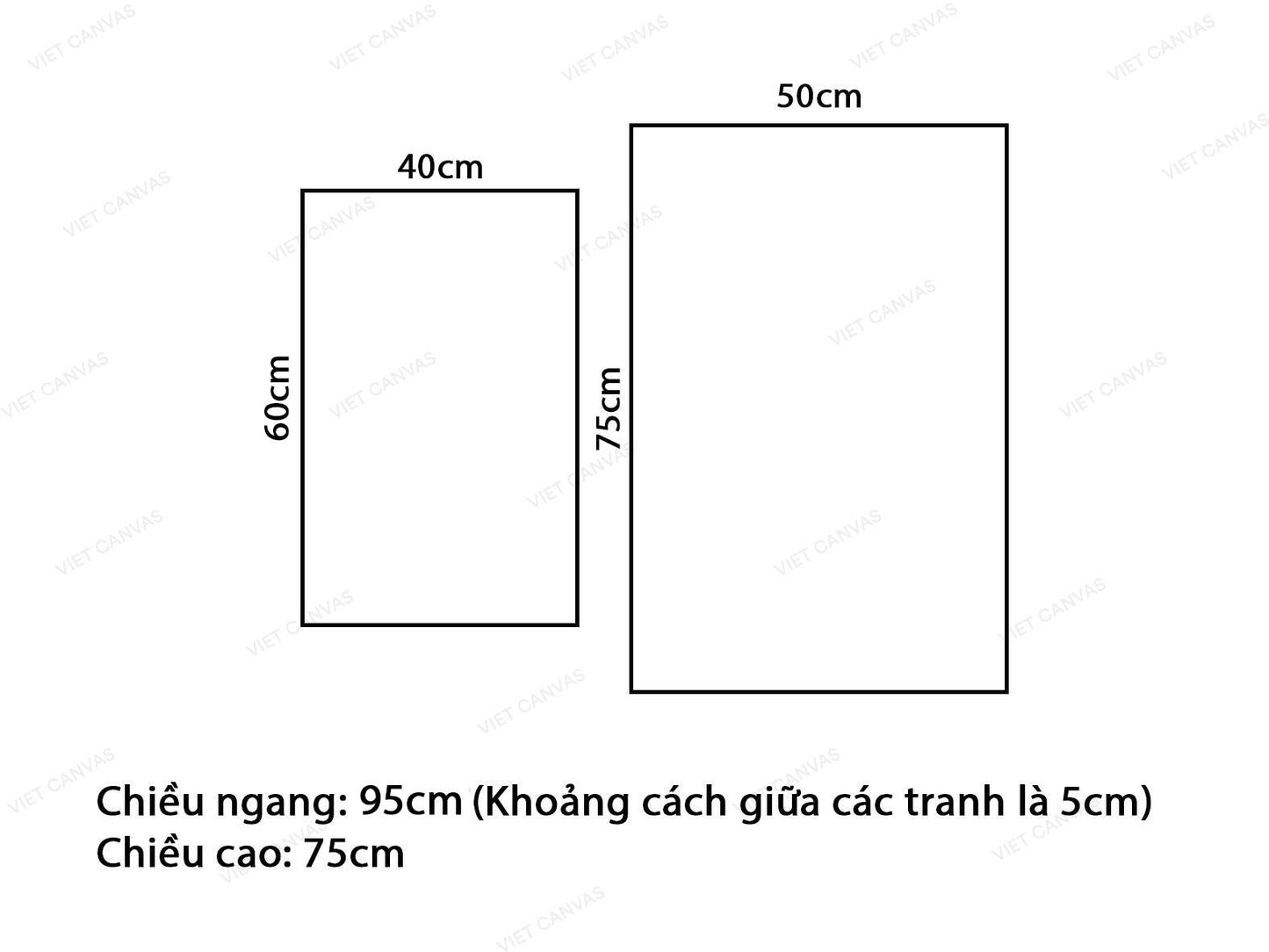 Bộ 2 Tranh Trừu Tượng Và Quotes - VZ655.3