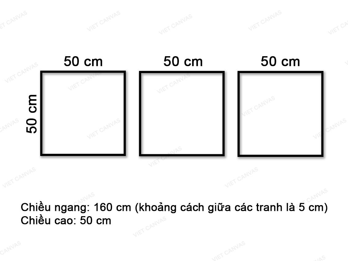 Bộ 3 Tranh Hình Học Ấn Tượng - VW813.2
