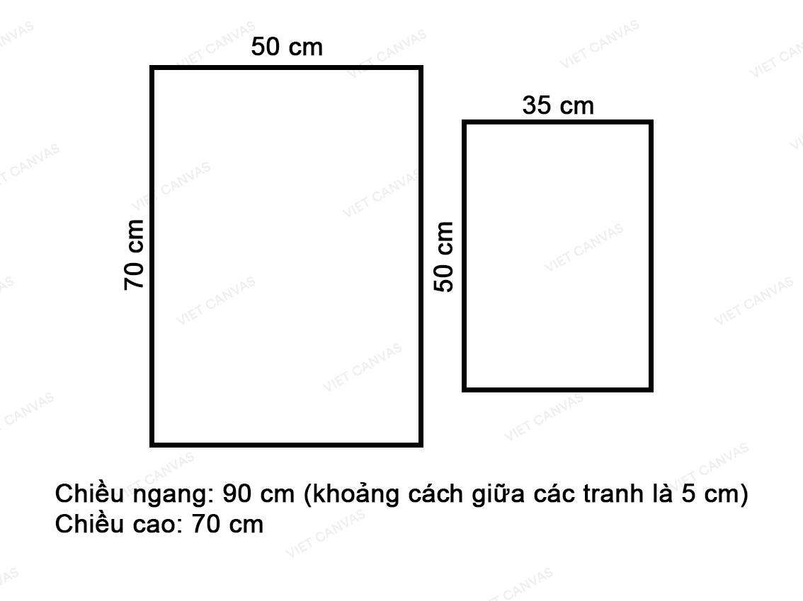 Bộ 2 Tranh Lá Cọ Và Lông Vũ - VY030.4