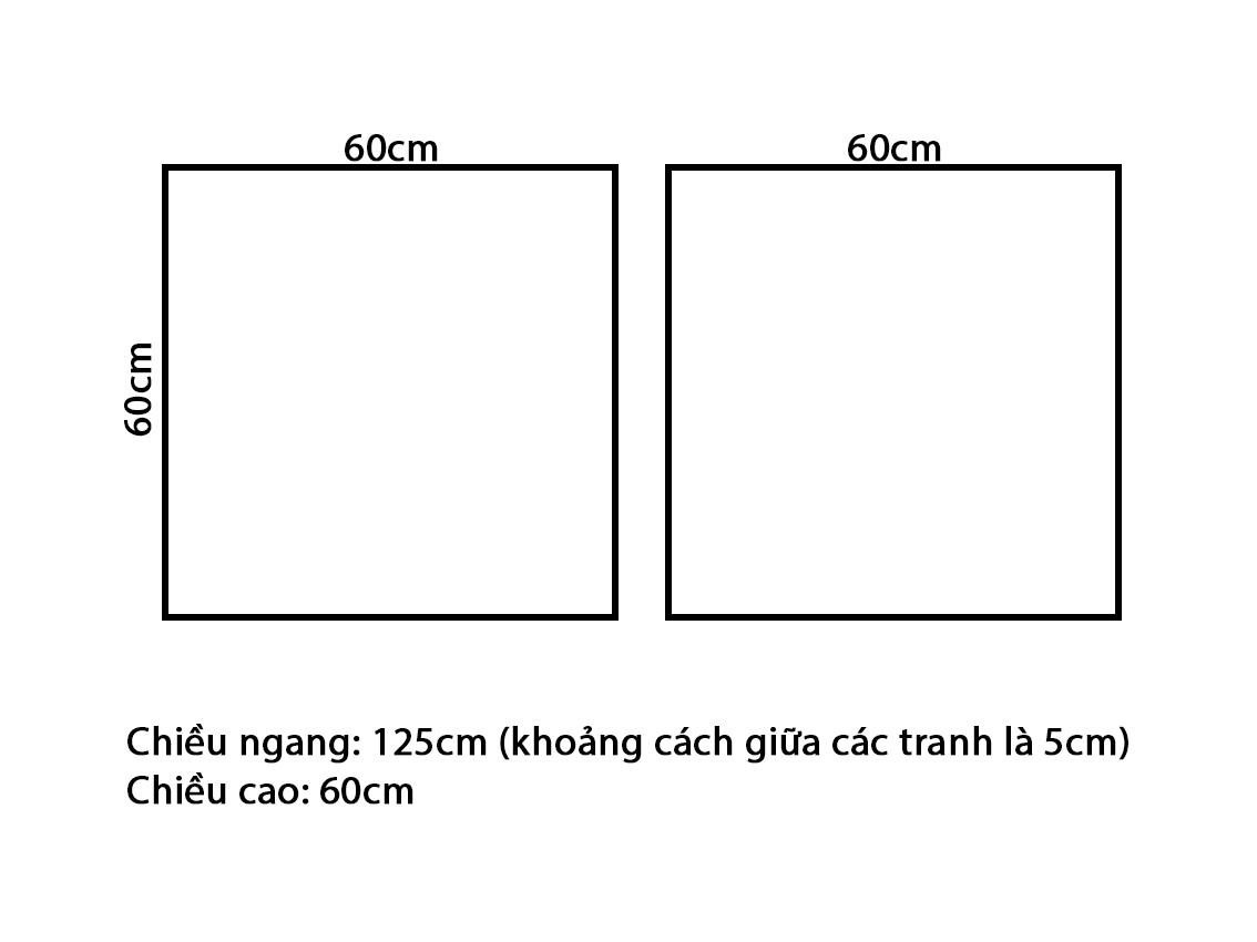 Bộ 2 Tranh Sóng Vỗ Về Bờ - VZ860.3