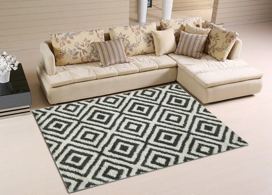 Thảm Sợi Ngắn - LE_2200004_WHITE_152X213