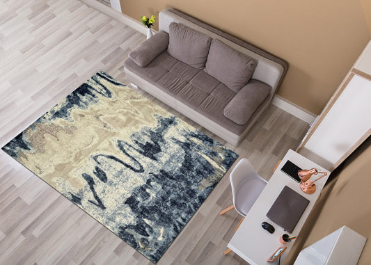 Thảm Sợi Ngắn - LE_222081A_BLUE2_160X230