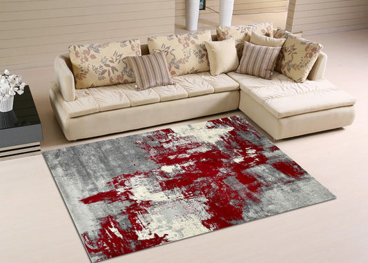 Thảm Sợi Ngắn - LE_228722A_RED_160X220