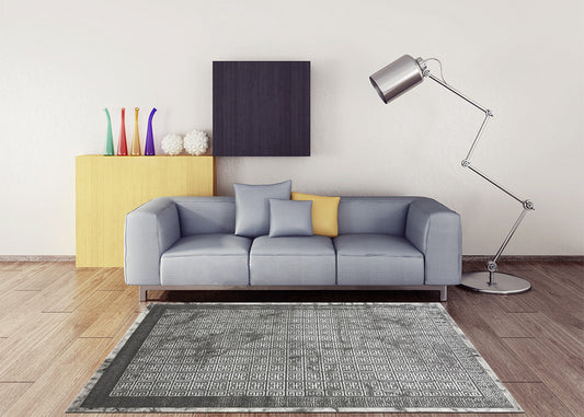 Thảm Sợi Ngắn - LE_229298A_LGREY_160X230