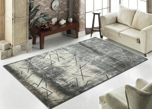 Thảm Sợi Ngắn - LE_229743A_GREY_160X230