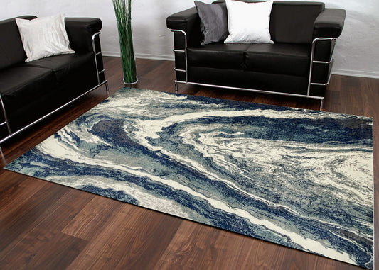 Thảm Sợi Ngắn - LE_229753A_BLUE_160X230