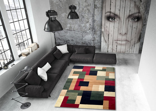 Thảm Sợi Ngắn - LE_22B185A_GRGOLD_160X230