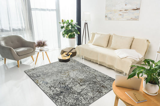 Thảm Sợi Ngắn - LE_22C434C_GREY_160X230