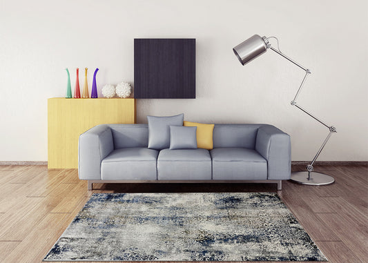 Thảm Sợi Ngắn - LE_22C476A_GREY_160X230