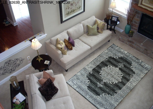 Thảm Sợi Ngắn - LE_8263B_ANTRASITSHRINK_160X230