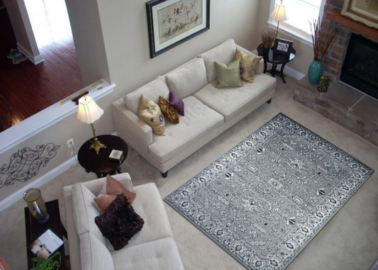 Thảm Sợi Ngắn - LE_8755A_DGREY_160X230