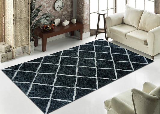 Thảm Sợi Ngắn - LE_8887A_BL_80X150