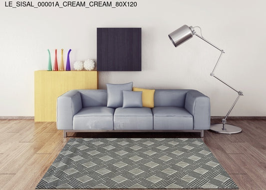 Thảm Sợi Ngắn - LE_SISAL_00001A_CR_CR_80X120