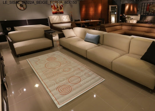 Thảm Sợi Ngắn - LE_SISAL_01522A_BE_TERRA_80X150