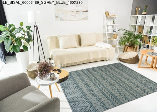 Thảm Sợi Ngắn - LE_SISAL_60006489_SGREY_BLUE_160X230