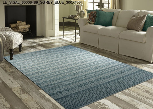 Thảm Sợi Ngắn - LE_SISAL_60006489_SGREY_BLUE_300X400