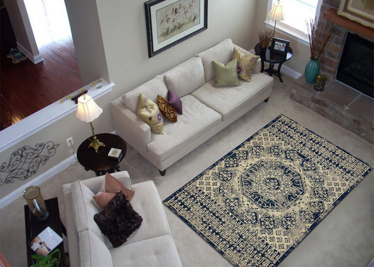 Thảm Sợi Ngắn - LE_SISAL_CY8578_BENAVY_160X230