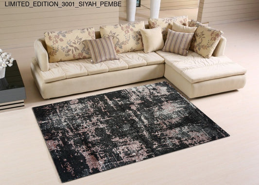 Thảm Sợi Ngắn - LIMITED_EDITION_3001_SIYAH_PEMBE
