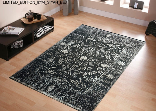 Thảm Sợi Ngắn - LIMITED_EDITION_8774_SIYAH_BEJ