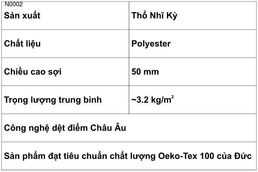 Thảm Lông Dài Trải Phòng Khách- N0002