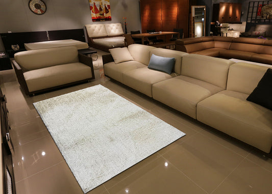 Thảm Lông Dài Màu Trắng Sang Trọng - N0003