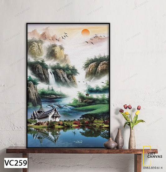Tranh Ngôi Nhà Nơi Chốn Bồng Lai - VC259