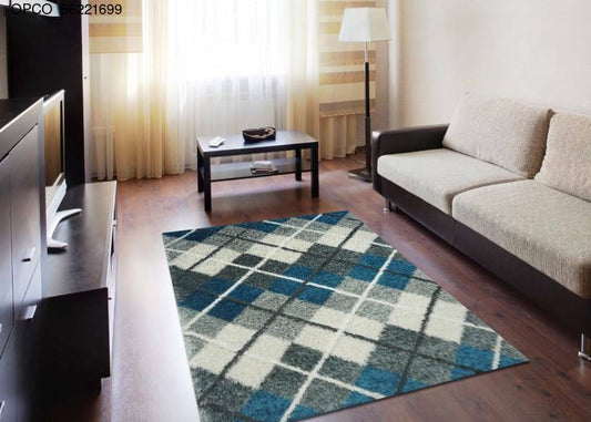 Thảm Lông Xù Kẻ Caro Nghệ Thuật - OPCO_66221699