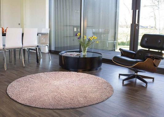 Thảm Lông Xù Đơn Sắc Tròn Đẹp - P0053R20