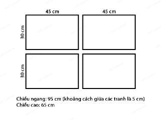 Bộ 4 Tranh Kiến Trúc Hiện Đại - VY506.1