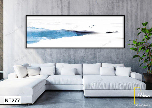 Tranh Những Chú Chim Và Chiếc Thuyền Ngoài Xa - NT277