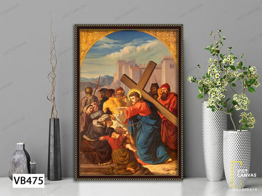 Tranh Chúa Giesu Vác Thập Tự Giá - VB475