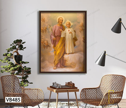 Tranh Chúa Cùng Thánh Giuse - VB485