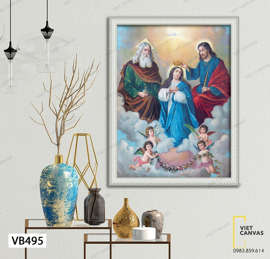 Tranh Vinh Quang Đức Mẹ Maria - VB495