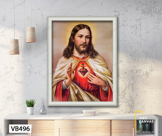 Tranh Chúa Với Tấm Lòng Bao Dung - VB496