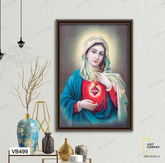 Tranh Trái Tim Đức Mẹ Bao La - VB499