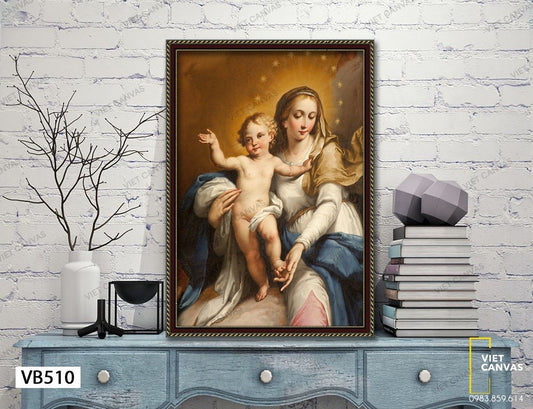 Tranh Đức Mẹ Dâng Con Trong Đền Thánh - VB510