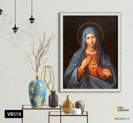 Tranh Đức Mẹ Đồng Trinh Cầu Nguyện - VB519