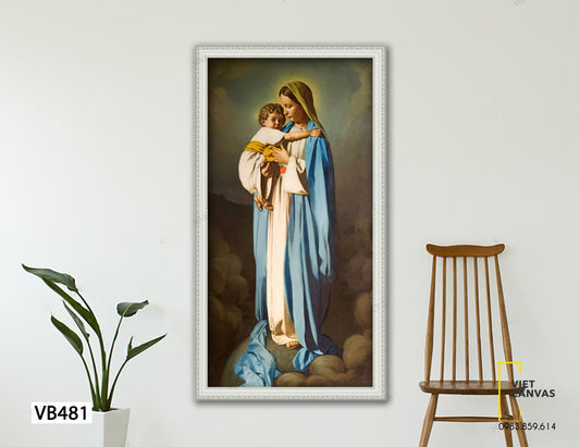 Tranh Đức Mẹ Maria Bồng Chúa - VB481