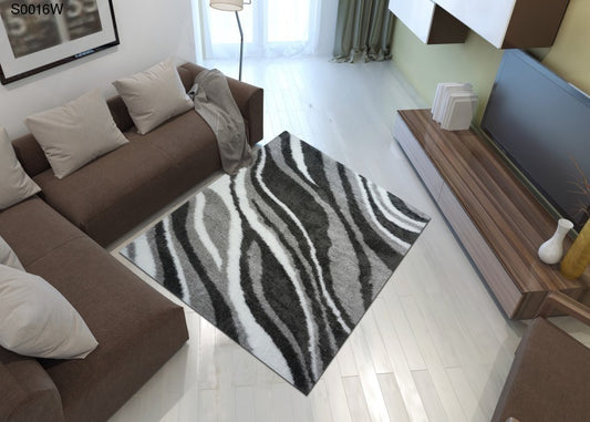 Thảm Lông Xù Trải Sàn Phòng Khách Hiện Đại - S0016W