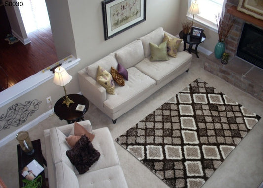 Thảm Lông Dài Hình Ô Vuông - S0030