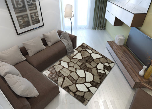 Thảm Lông Xù Trang Trí Phòng Khách Họa Tiết - S0032