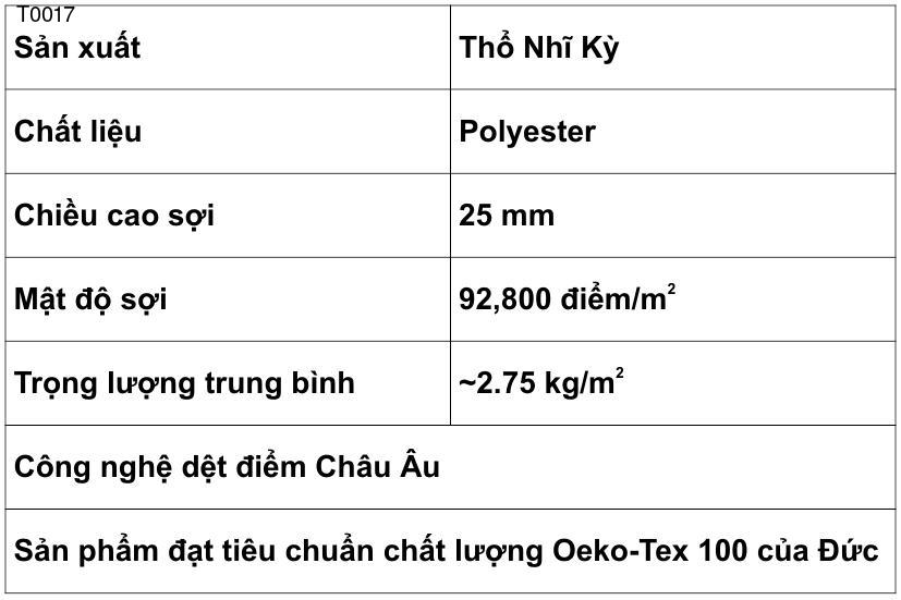 Thảm Lông Xù Trải Sàn - T0017