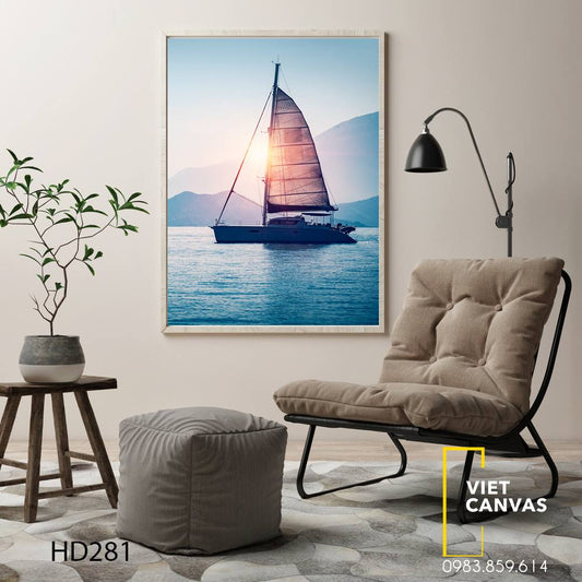 Tranh Cánh Buồm Trên Biển - HD281