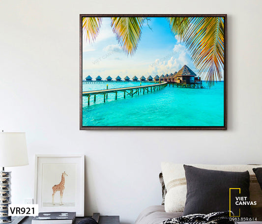 Tranh Bãi Biển Tươi Mát - VR921