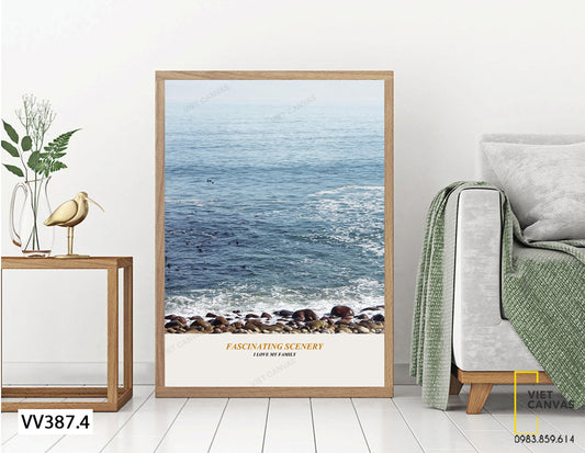 Tranh Bãi Biển Và Những Hòn Đá - VV387.4