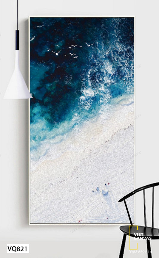 Tranh Biển Xanh Cát Trắng - VQ821